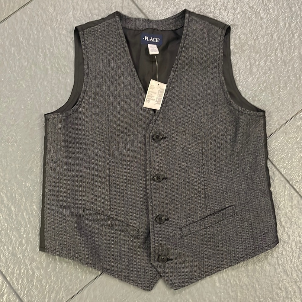 Children’s Place Button up Vest Size L 10/12